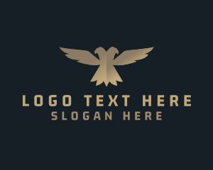 Gradient Deluxe Eagle logo design