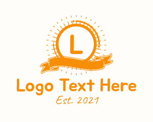 Letter - Sunray Banner Letter logo design