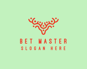 Deer Antlers Zoo Logo