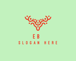 Deer Antlers Zoo Logo