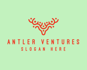 Antler - Deer Antlers Zoo logo design