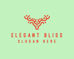 Elk - Deer Antlers Zoo logo design