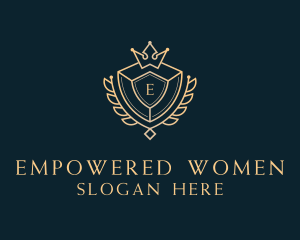 Shield Royalty Letter logo design