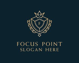 Shield Royalty Letter logo design