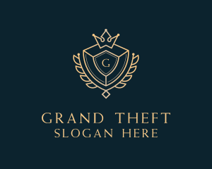 Wedding - Shield Royalty Letter logo design