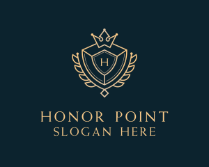 Shield Royalty Letter logo design