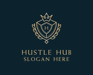 Shield Royalty Letter logo design