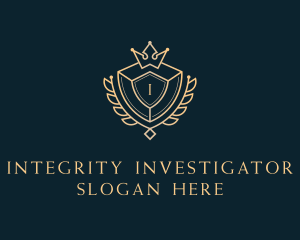 Shield Royalty Letter logo design