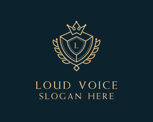 Shield Royalty Letter logo design