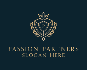 Shield Royalty Letter logo design