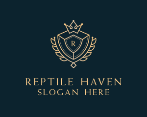 Shield Royalty Letter logo design