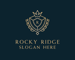 Shield Royalty Letter logo design