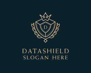 Gold - Shield Royalty Letter logo design