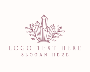 Floral Nature Crystals Logo