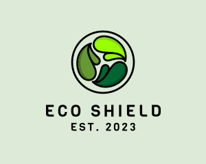 Eco Garden Leaf logo design