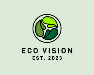 Eco Garden Leaf logo design