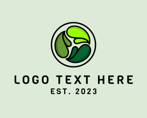 Eco Friendly - Eco Garden Leaf logo design