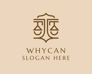 Legal Advice - Justice Scale Courthouse Firm logo design