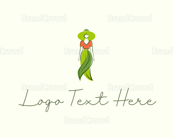 Natural Fashion Lady Logo