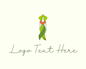 Event Stylist - Natural Fashion Lady logo design