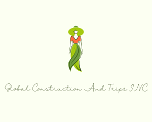 Natural Fashion Lady Logo