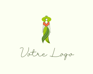 Natural Fashion Lady Logo
