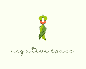 Natural Fashion Lady Logo