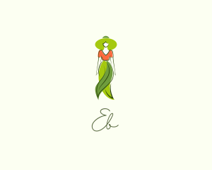 Fashion Show - Natural Fashion Lady logo design