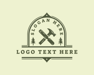 Logger - Chisel Hammer Artisan logo design