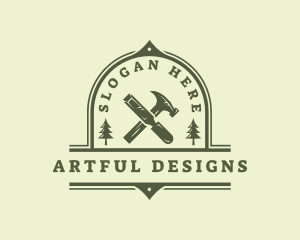 Chisel Hammer Artisan logo design