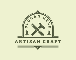 Chisel Hammer Artisan logo design