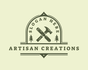 Chisel Hammer Artisan logo design