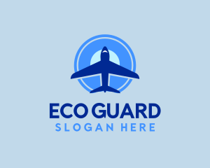 Steward - Blue Airline Plane logo design