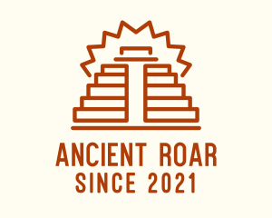 Ancient Mayan Pyramid logo design