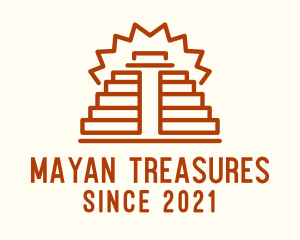 Mayan - Ancient Mayan Pyramid logo design