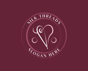 Needle Heart Tailoring logo design