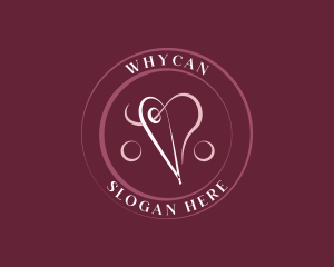 Crochet - Needle Heart Tailoring logo design