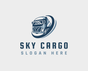 Logistics Forwarding Truck logo design