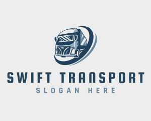 Logistics Forwarding Truck logo design