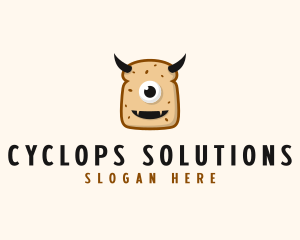 Cyclops - Sandwich Monster Snack logo design