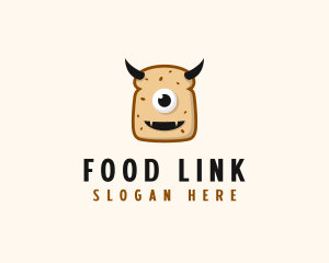 Sandwich Monster Snack logo design