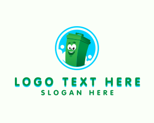 Recycling - Trash Garbage Bin logo design