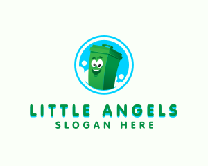 Trash Garbage Bin Logo