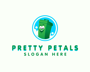 Trash Garbage Bin Logo