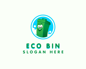 Bin - Trash Garbage Bin logo design