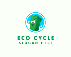Recycling - Trash Garbage Bin logo design