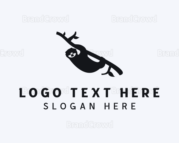 Zoo Animal Sloth Logo