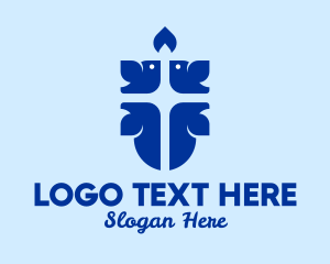 Peace - Holy Spirit Cross logo design