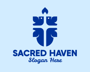 Holy Spirit Cross  logo design