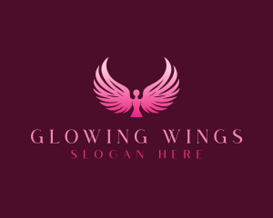 Wings Angel Retreat logo design